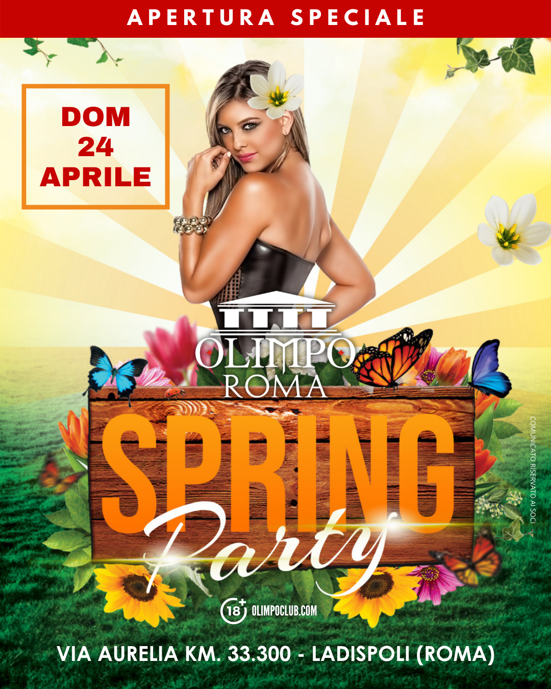 spring party olimpo club roma
