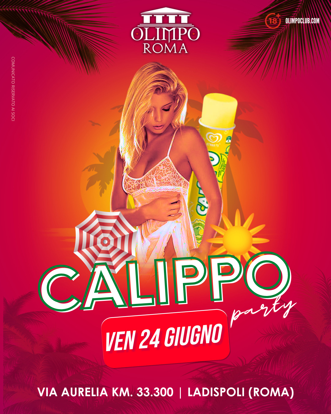 calippo party olimpo club roma