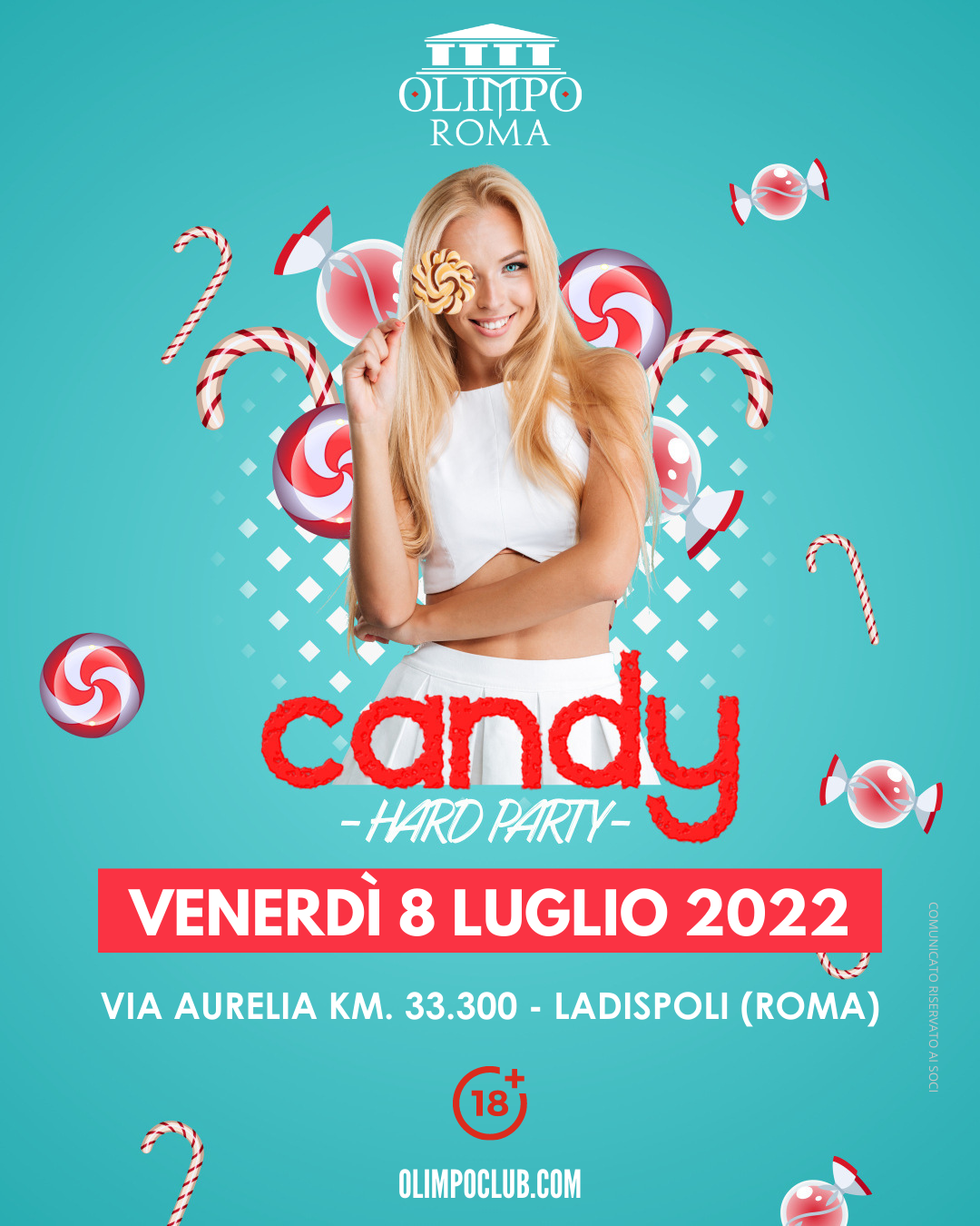 candy hard party olimpo club roma