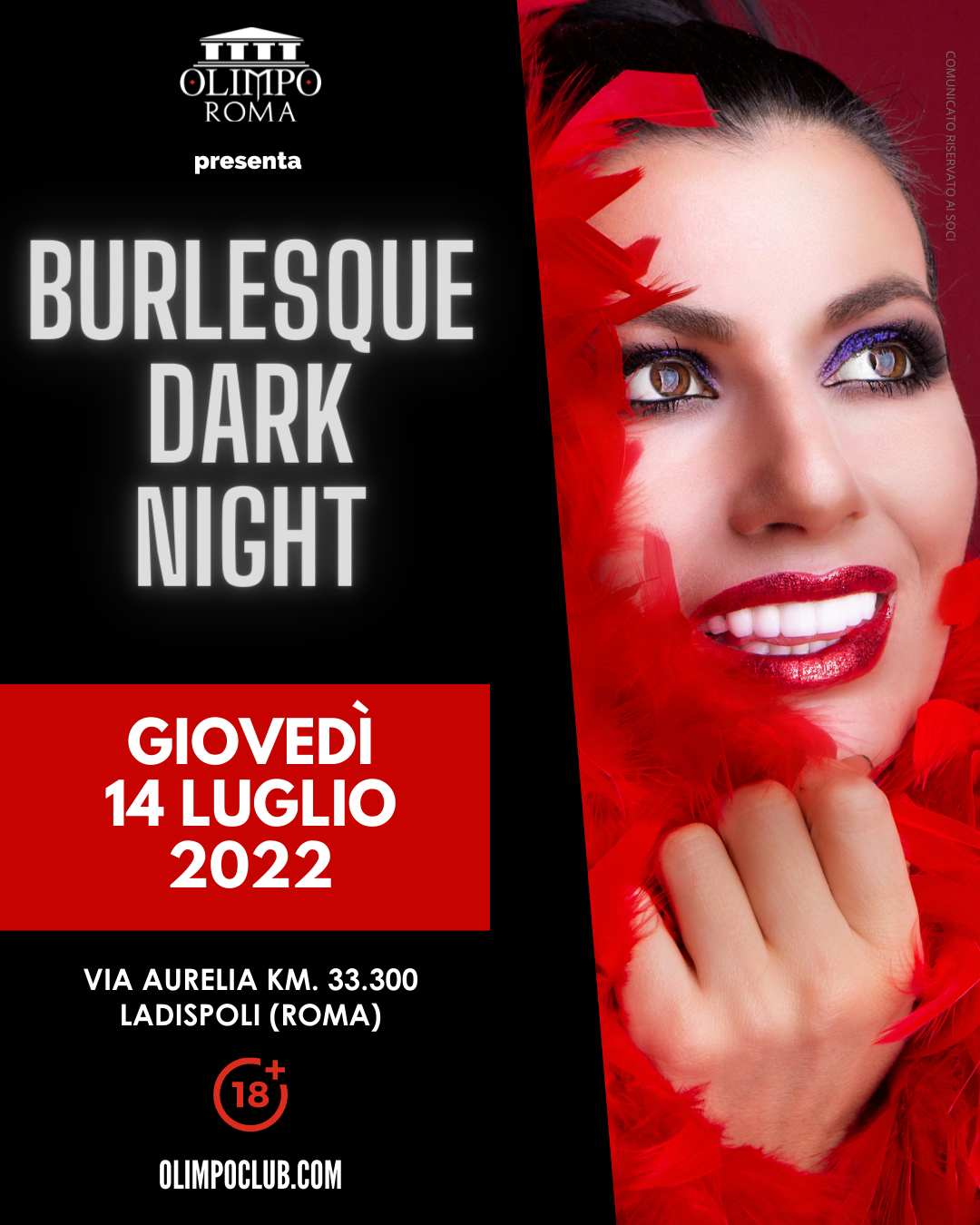 burlesque dark night olimpo club roma