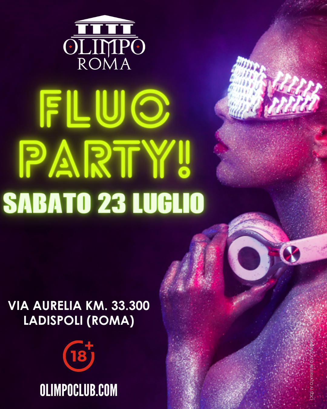 fluo party olimpo club roma