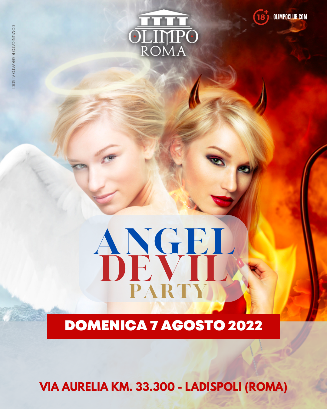 angel & devil party olimpo club roma