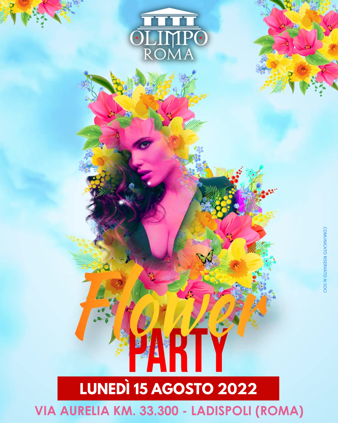 flower party olimpo club roma