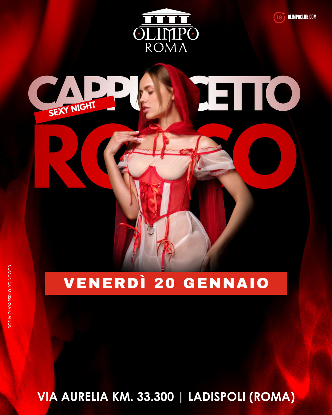 cappuccetto rosso sexy night olimpo club roma