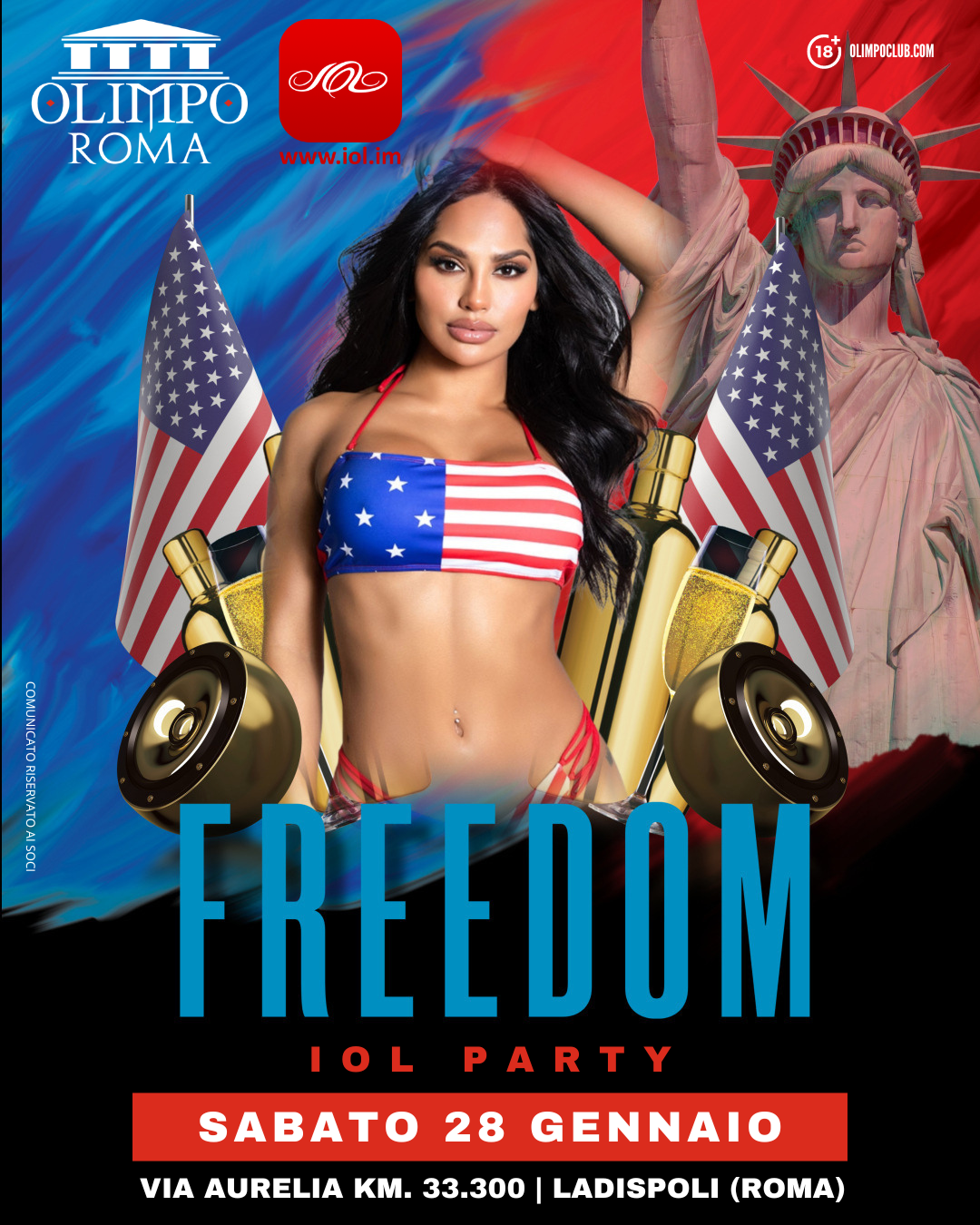 freedom iol party olimpo club roma