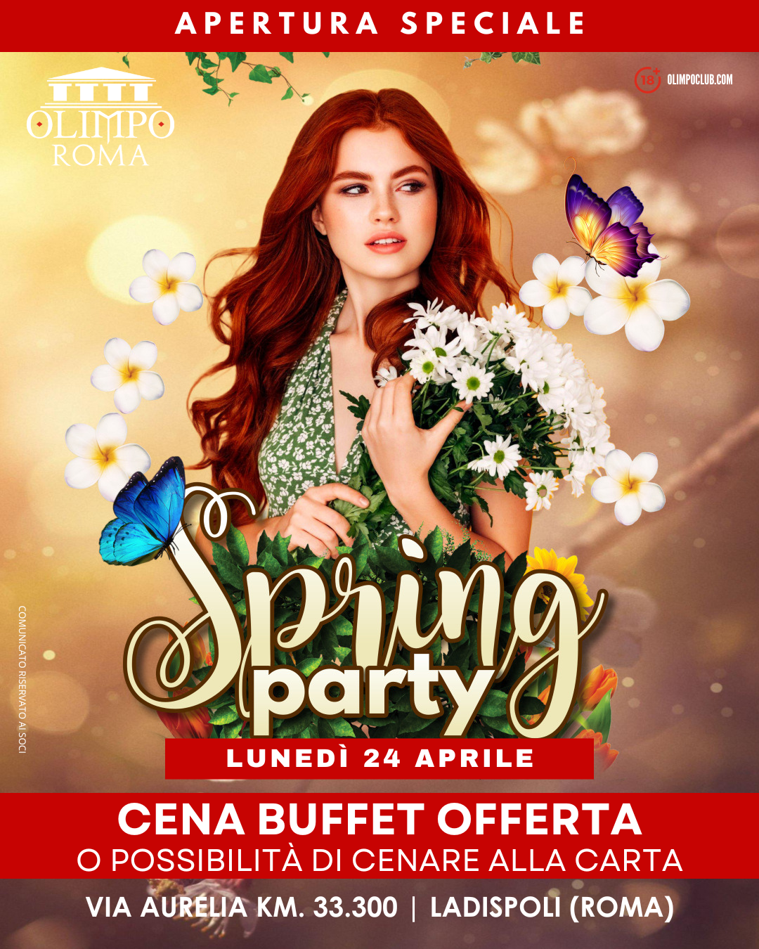 spring party olimpo club roma