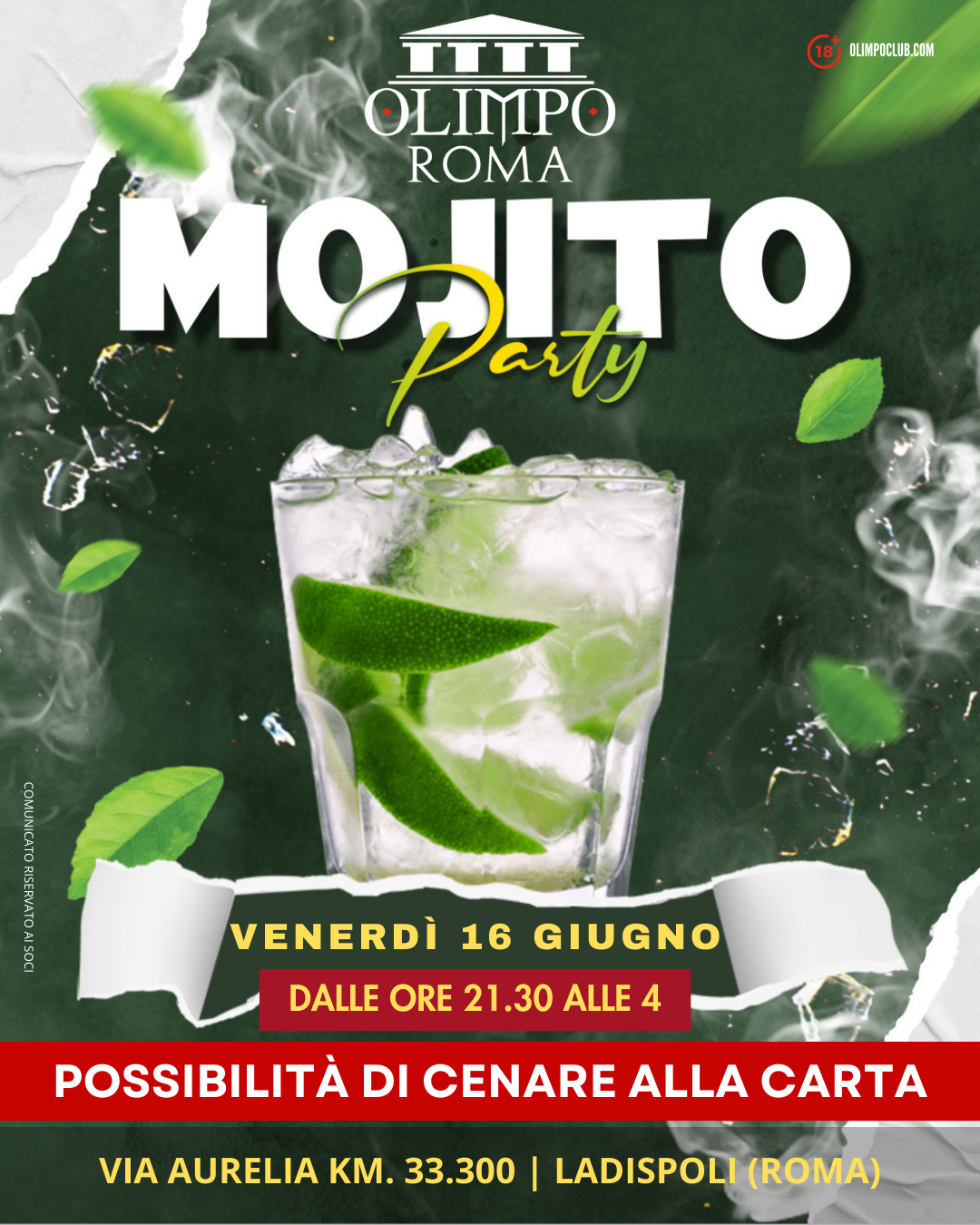 mojito party olimpo club roma