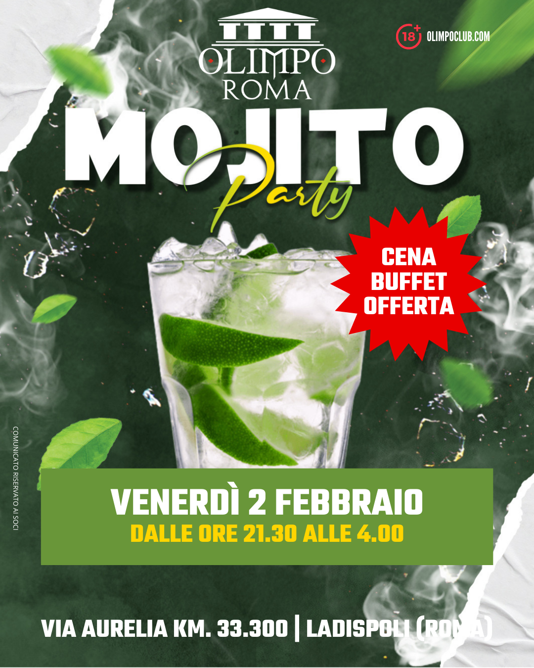 mojito party night olimpo club roma