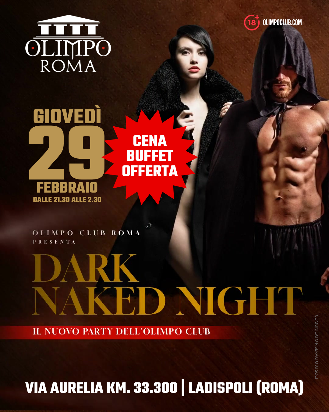 dark naked night olimpo club roma