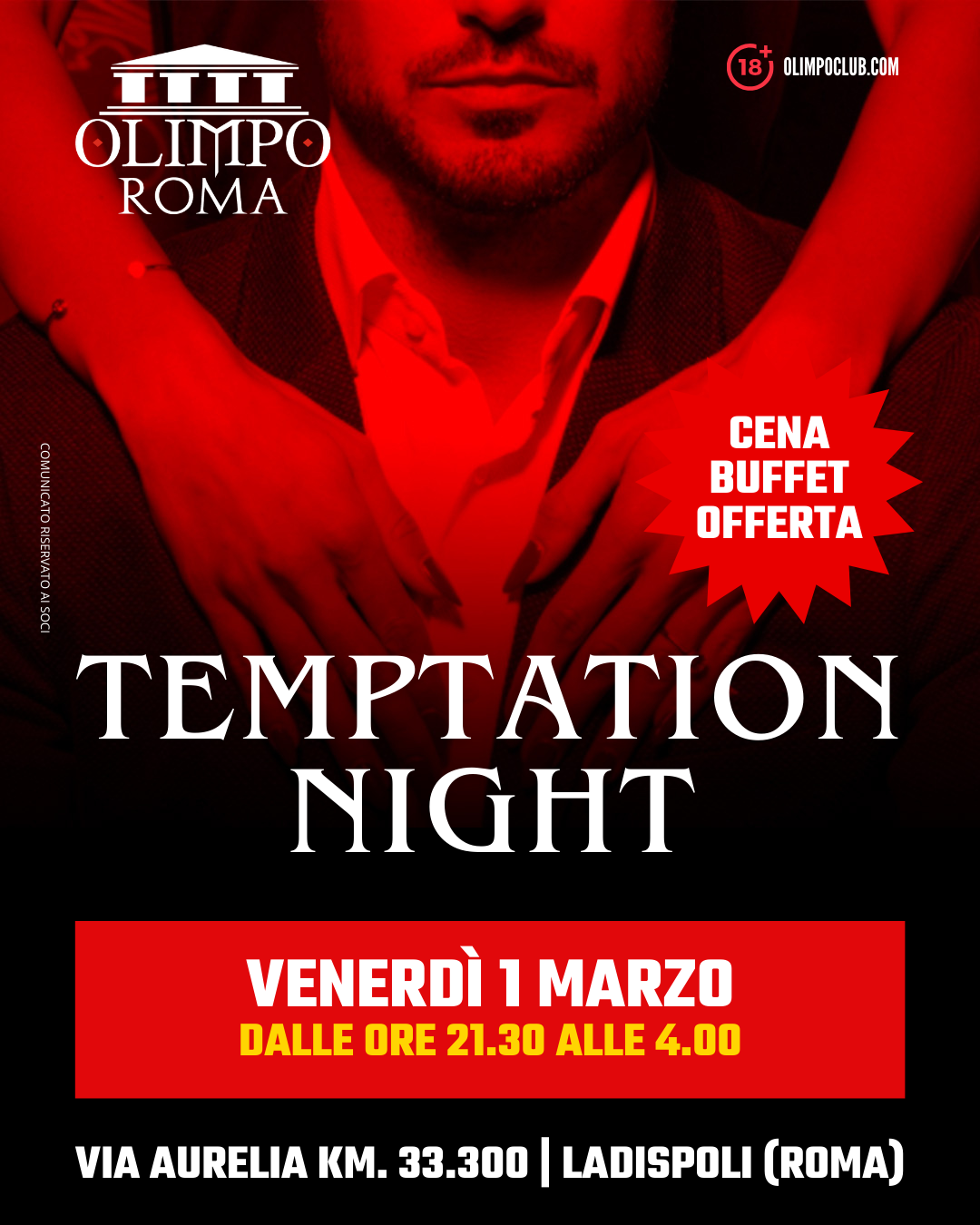 temptation night olimpo club roma