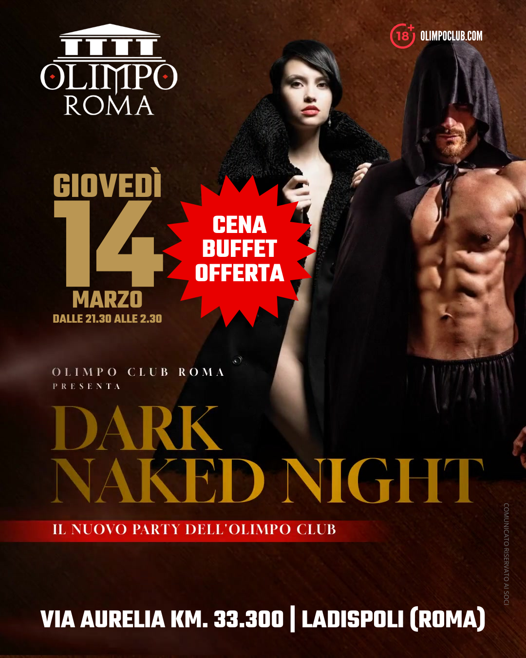 dark naked night olimpo club roma