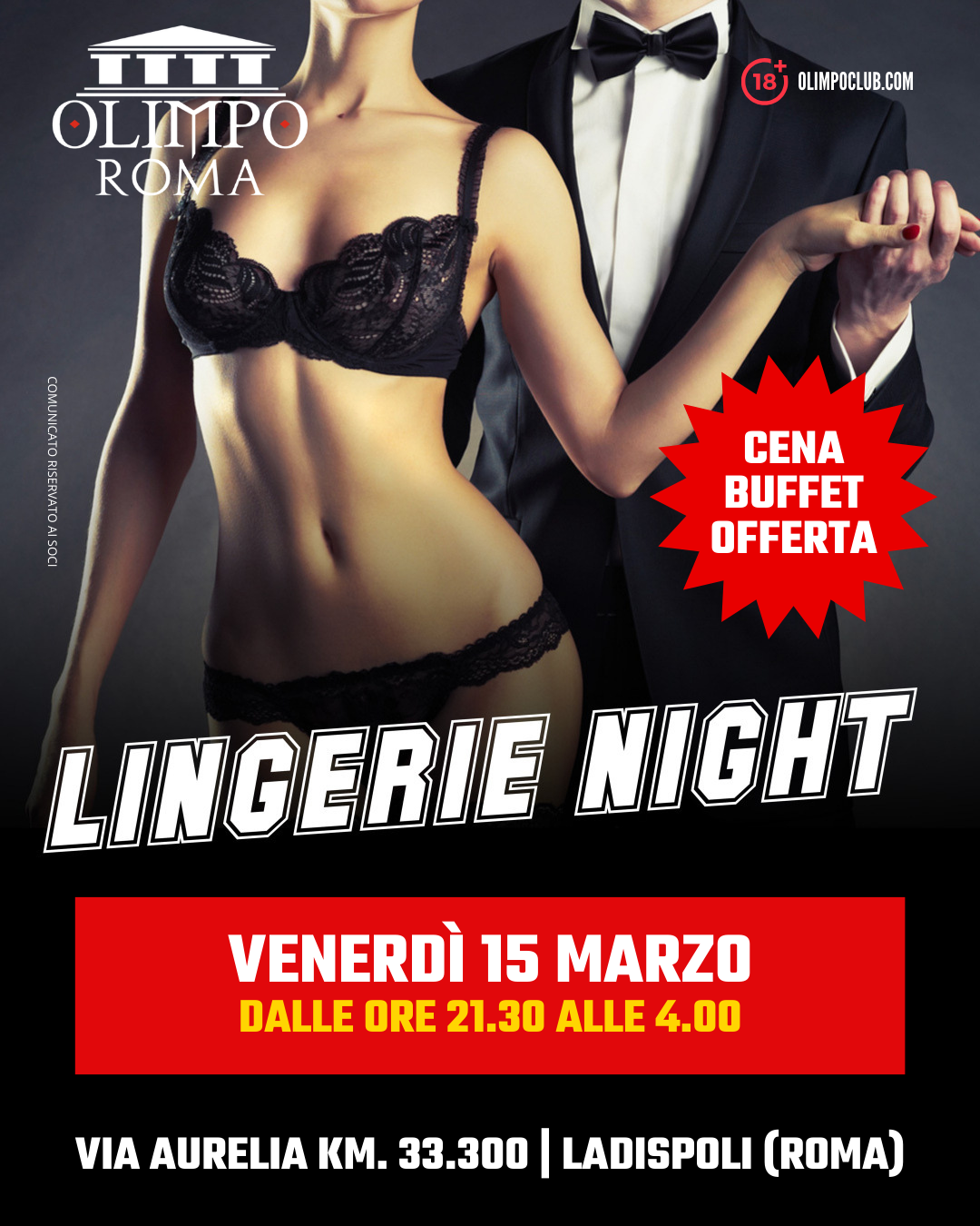 lingerie night olimpo club roma