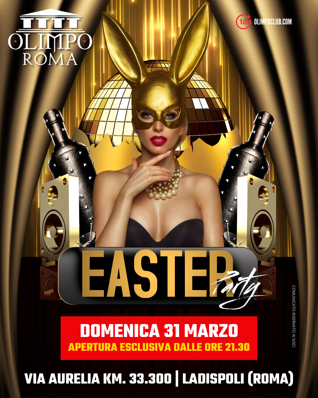 easter party olimpo club roma
