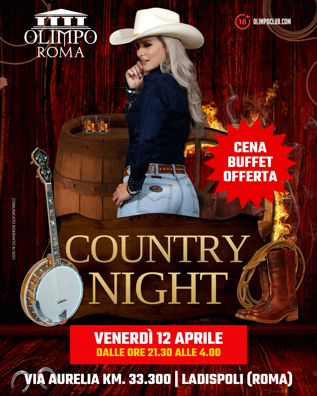 country night olimpo club roma