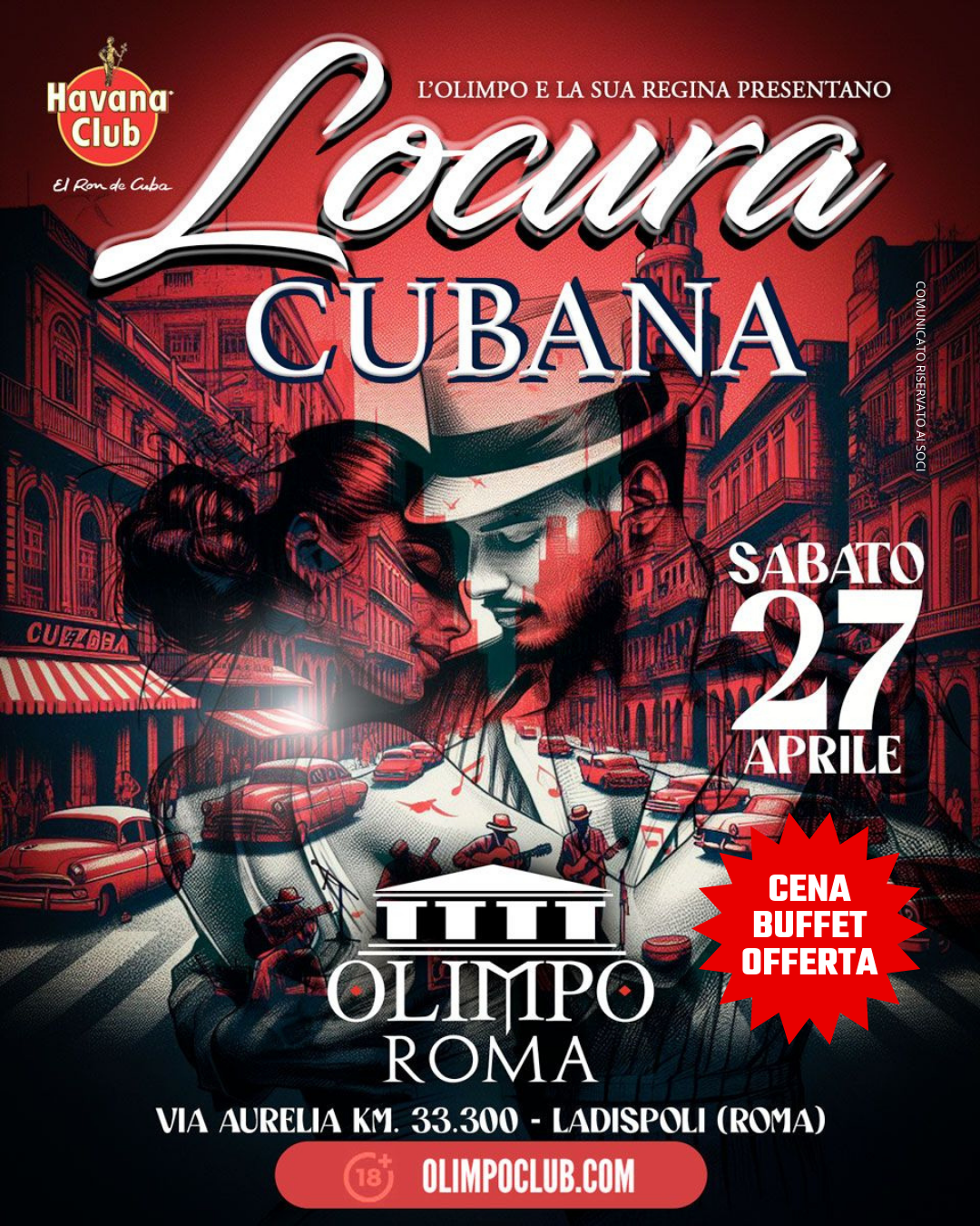 locura cubana olimpo club roma